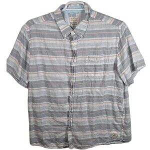 Vintage Weatherproof Country Twill Multicolored XL Short Sleeve Button Up Shirt